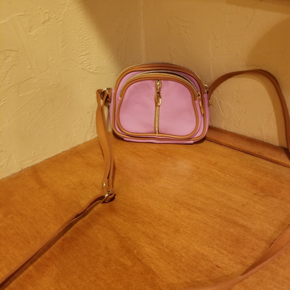 Valentina leather crossbody purse